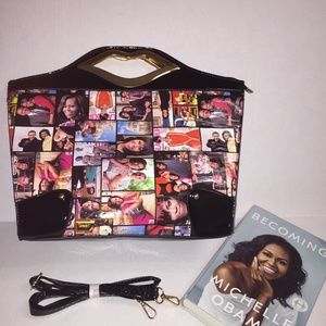 Michelle Obama Handbag/Hardcover Bundle